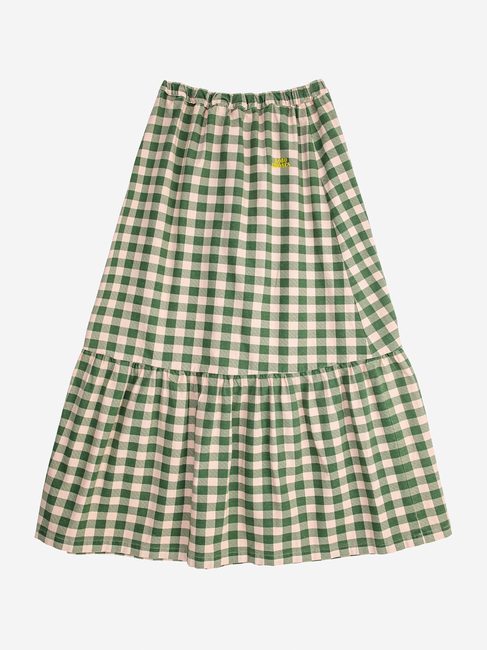 Bobo Choses  Checked flannel flared skirt / women