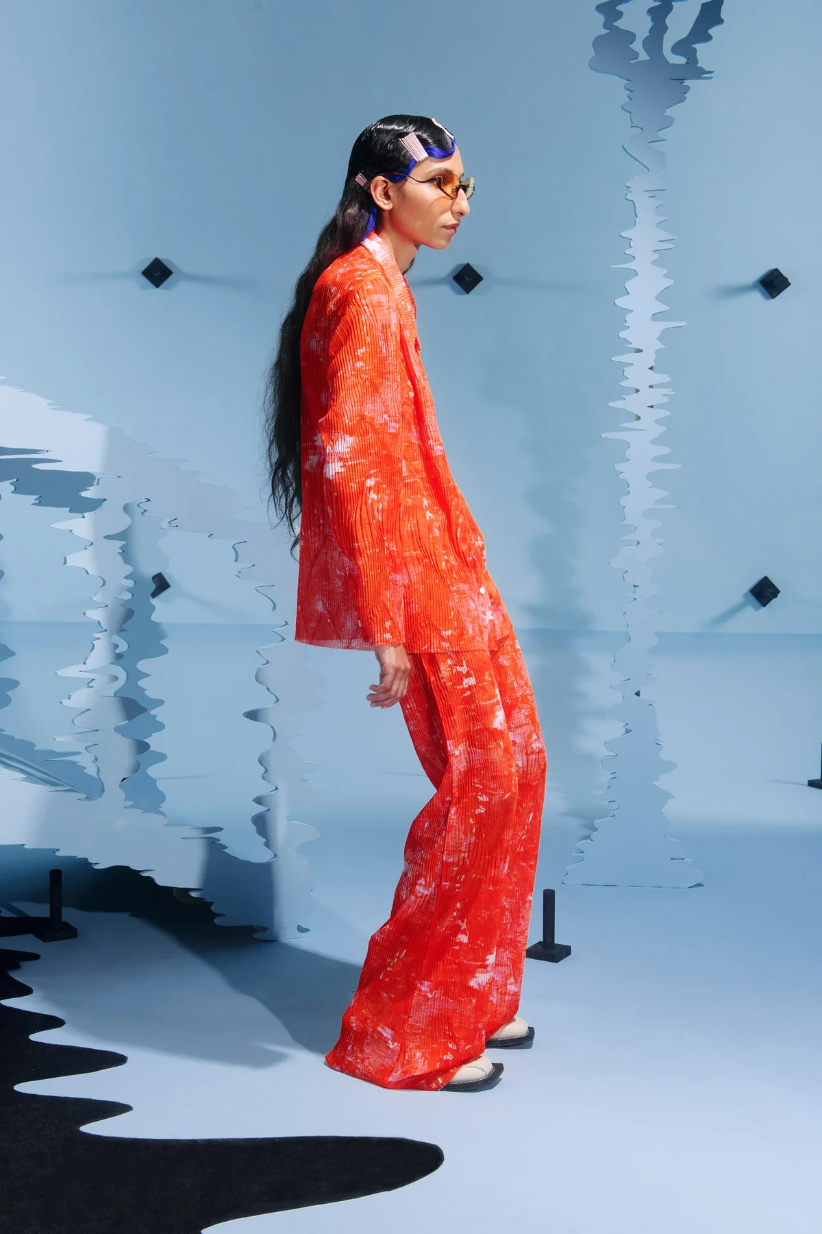 Sway Mesh Plissé Pants