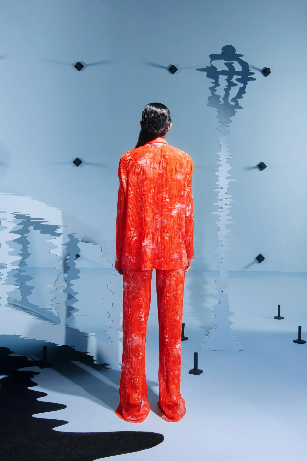 Sway Mesh Plissé Pants