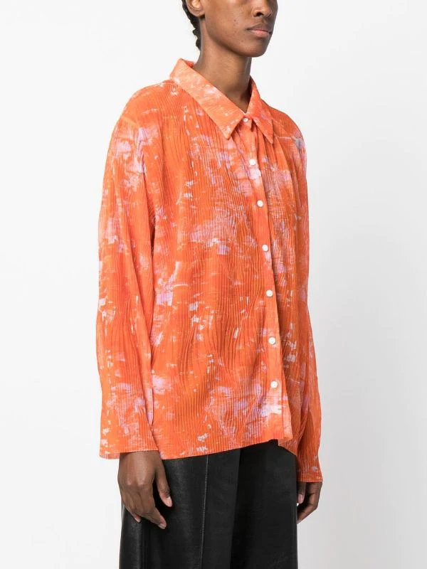 Henrik Vibskov  Short Mesh Plissé Shirt / women