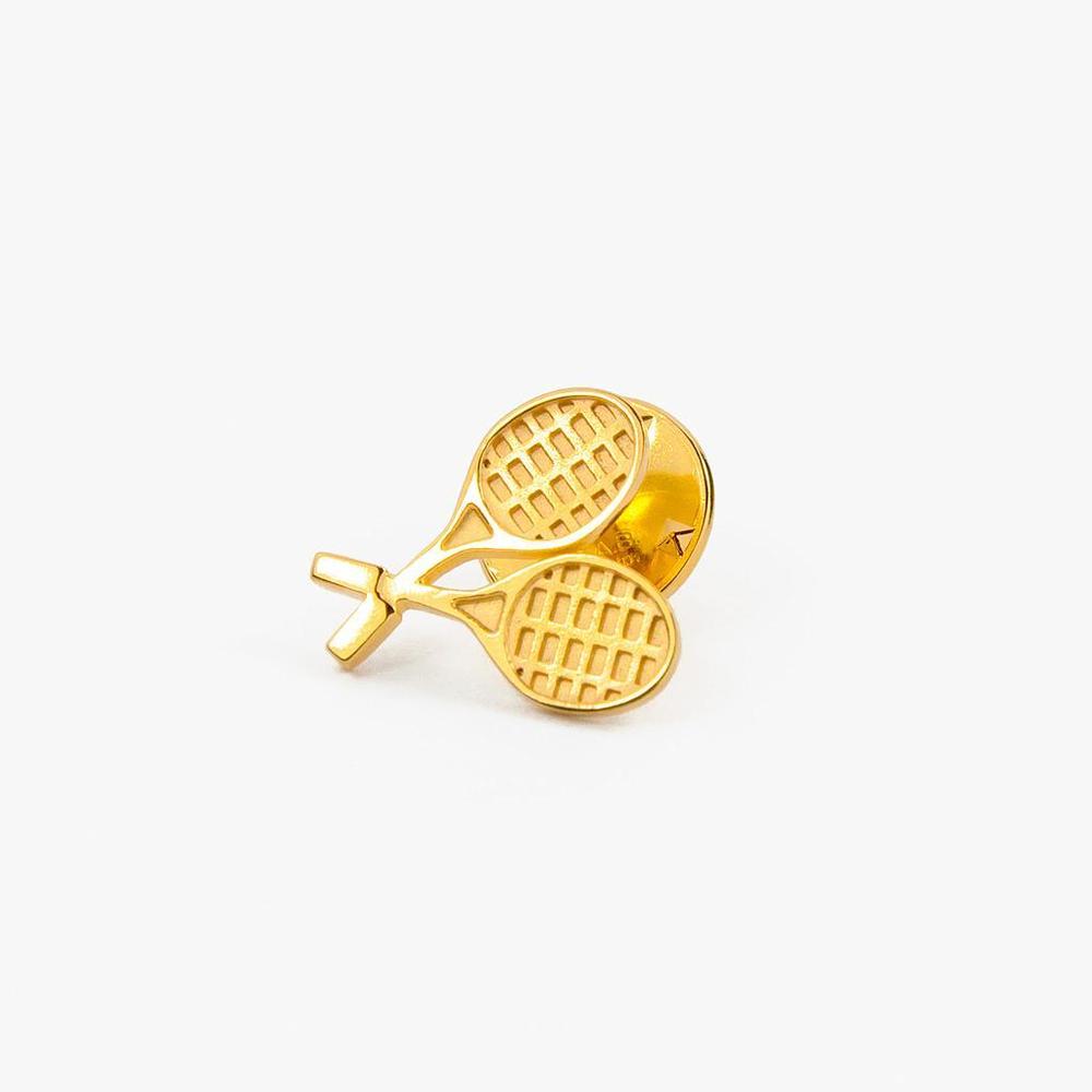 Hien Le Matchpoint Gold Tennis Brooch