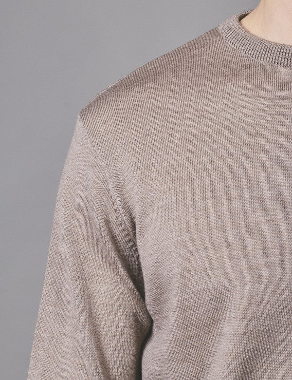 Mens basic merino knit sweater