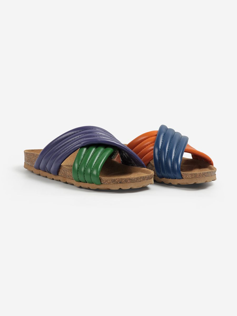 Bobo Choses  color block cross straps sandals / women
